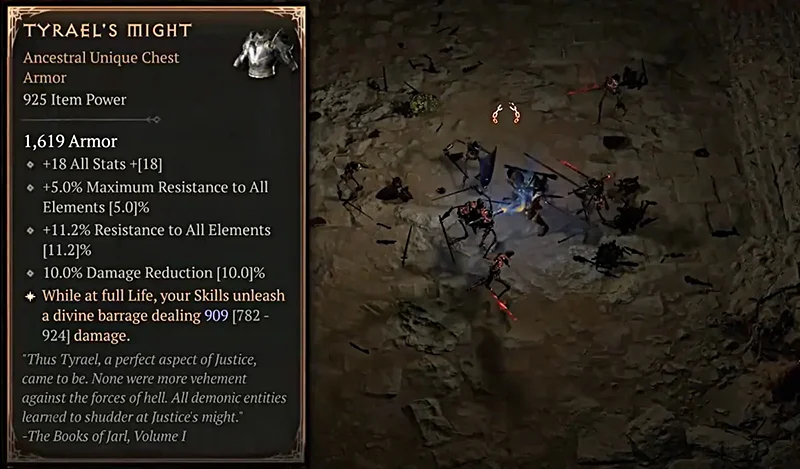 Diablo 4 Uber Unique Tyraels Macht