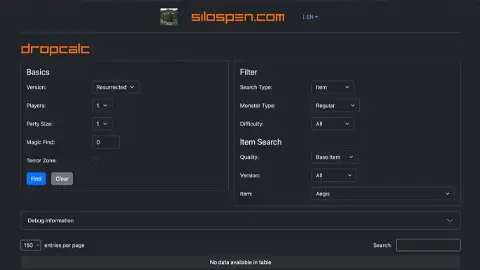 Diablo 2 Drop-Chance Kalkulator