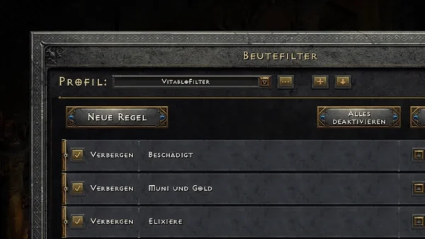 Vitablo's Endgame Lootfilter für Diablo 2 Resurrected