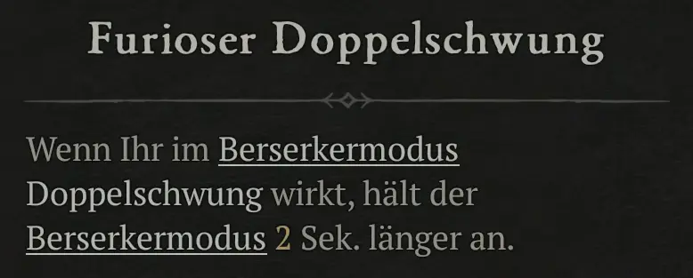 Furioser Doppelschwung