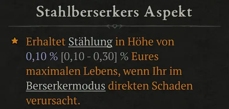 Stahlberserkers Aspekt