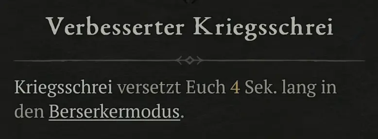 Verbesserter Kriegsschrei