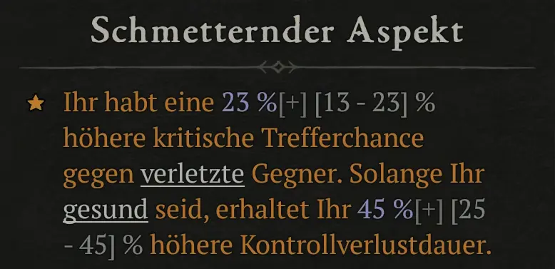 Schmetternder Aspekt