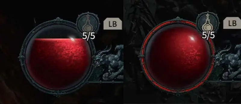 Diablo 4 Grafischer Indikator fĂĽr den Statuseffekt "Gesund"