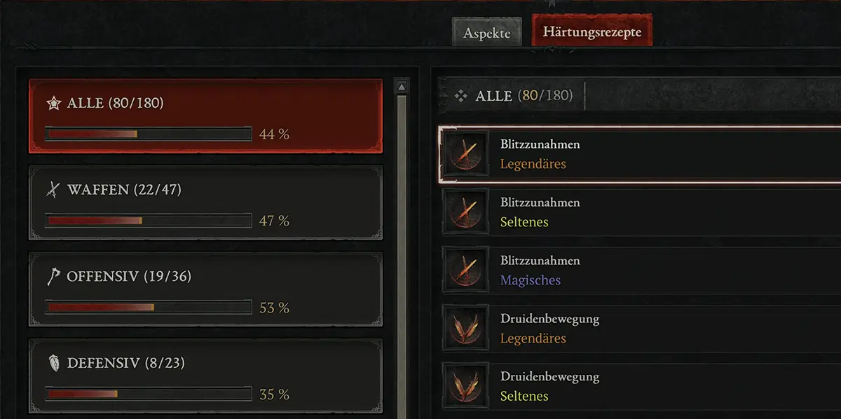Diablo 4 Härtung: Alle Härtungsrezepte im Kodex der Macht