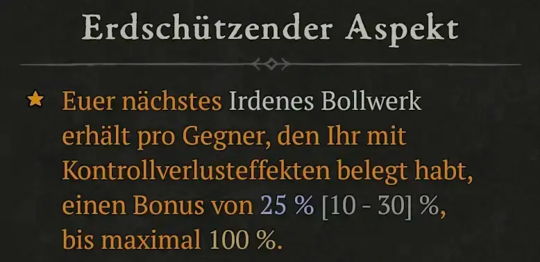 Erdschützender Aspekt