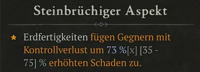 Steinbrüchiger Aspekt