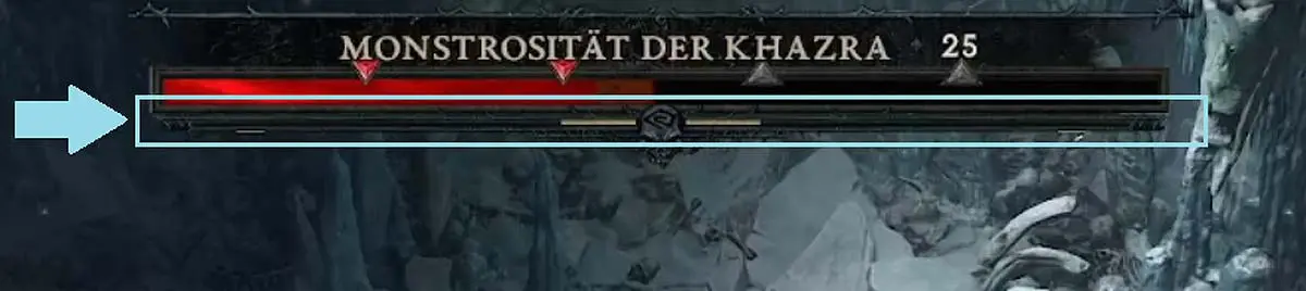 Diablo 4 Boss Kontrollverlust Anzeige Balken