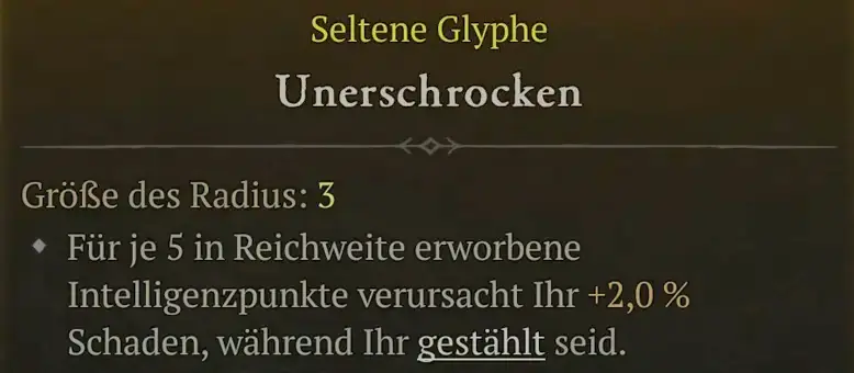 Glyphe Unerschrocken