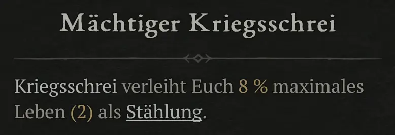 MĂ€chtiger Kriegschrei