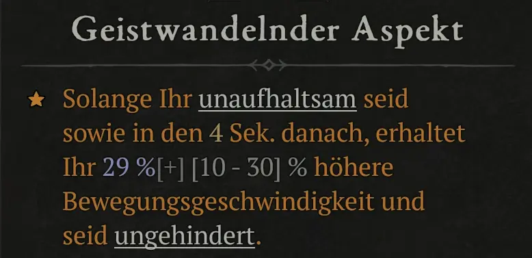 Geistwandelnder Aspekt