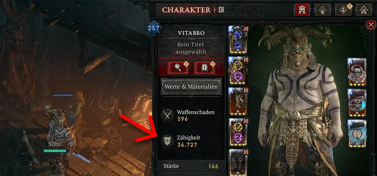 Zähigkeit in Diablo 4