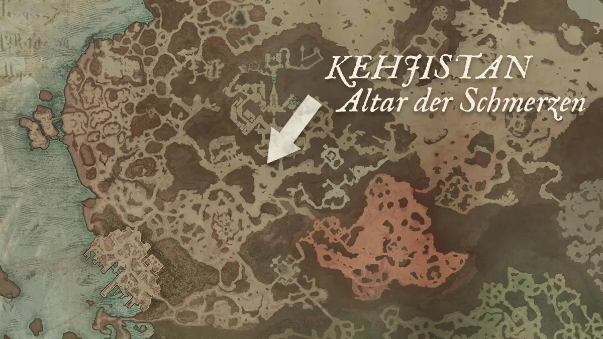 Diablo 4 Altar der Schmerzen Standort