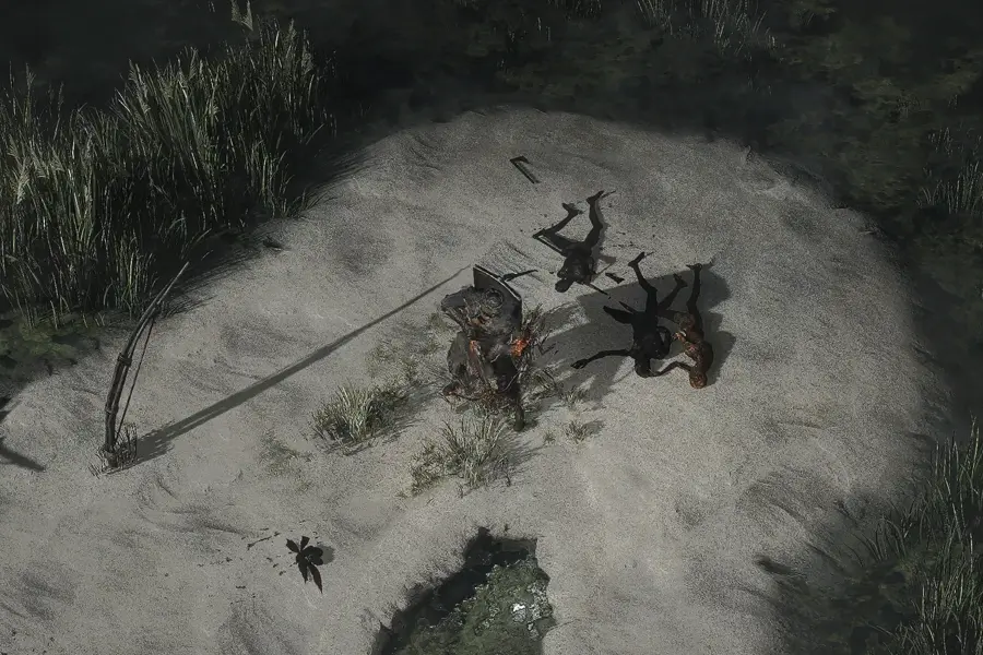 Sandgetränkte Sümpfe