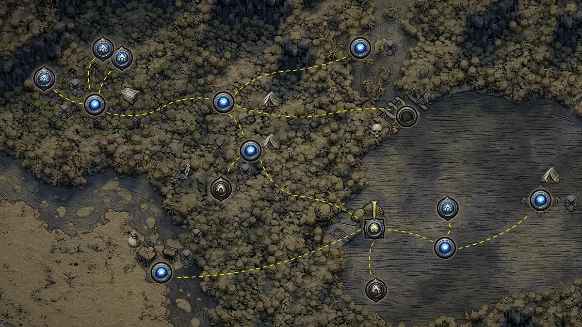 Path of Exile 2 Kampagne Akt 3 Weltkarte